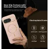 Coque arrière Phonesta Luxury Carbon Fiber avec MagSafe pour Google Pixel 9 - Rose 2