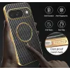 Coque arrière Phonesta Luxury Carbon Fiber avec MagSafe pour Google Pixel 9 - Noir 7