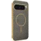 Coque arrière Phonesta Luxury Carbon Fiber avec MagSafe pour Google Pixel 9 Pro - Marron