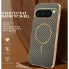 Coque arrière Phonesta Luxury Carbon Fiber avec MagSafe pour Google Pixel 9 Pro - Marron 1