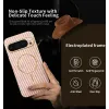 Coque arrière Phonesta Luxury Carbon Fiber avec MagSafe pour Google Pixel 9 Pro - Rose 2