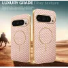 Coque arrière Phonesta Luxury Carbon Fiber avec MagSafe pour Google Pixel 9 Pro - Rose 3