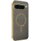 Coque arrière Phonesta Luxury Carbon Fiber avec MagSafe pour Google Pixel 9 Pro XL - Marron