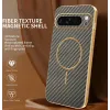 Coque arrière Phonesta Luxury Carbon Fiber avec MagSafe pour Google Pixel 9 Pro XL - Marron 1