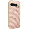 Coque arrière Phonesta Luxury Carbon Fiber avec MagSafe pour Google Pixel 9 Pro XL - Rose 0