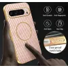 Coque arrière Phonesta Luxury Carbon Fiber avec MagSafe pour Google Pixel 9 Pro XL - Rose 7