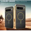 Coque arrière Phonesta Luxury Carbon Fiber avec MagSafe pour Google Pixel 9 Pro XL - Noir 3