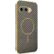Coque arrière Phonesta Luxury Carbon Fiber avec MagSafe pour Google Pixel 9a - Marron