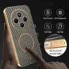 Coque arrière Phonesta Luxury Carbon Fiber avec MagSafe pour Xiaomi Redmi 14C / Xiaomi Poco C75 - Marron 6