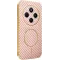 Coque arrière Phonesta Luxury Carbon Fiber avec MagSafe pour Xiaomi Redmi 14C / Xiaomi Poco C75 - Rose
