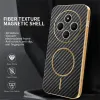 Coque arrière Phonesta Luxury Carbon Fiber avec MagSafe pour Xiaomi Redmi 14C / Xiaomi Poco C75 - Noir 2