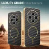 Coque arrière Phonesta Luxury Carbon Fiber avec MagSafe pour Xiaomi Redmi 14C / Xiaomi Poco C75 - Noir 4
