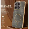 Coque arrière Phonesta Luxury Carbon Fiber avec MagSafe pour Motorola Edge 70 - Marron 1