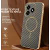 Coque arrière Phonesta Luxury Carbon Fiber avec MagSafe pour HONOR X5c Plus - Marron 1