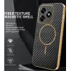 Coque arrière Phonesta Luxury Carbon Fiber avec MagSafe pour HONOR X5c Plus - Noir 1