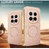 Coque arrière Phonesta Luxury Carbon Fiber avec MagSafe pour HONOR Magic8 Pro - Rose 3