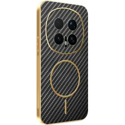Coque arrière Phonesta Luxury Carbon Fiber avec MagSafe pour HONOR Magic8 Pro - Noir