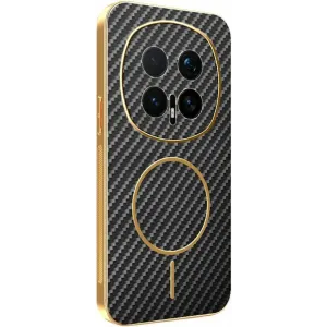 Coque arrière Phonesta Luxury Carbon Fiber avec MagSafe pour HONOR Magic8 Pro - Noir