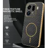 Coque arrière Phonesta Luxury Carbon Fiber avec MagSafe pour Oppo Find X9 Pro - Noir 1