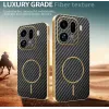 Coque arrière Phonesta Luxury Carbon Fiber avec MagSafe pour Oppo Find X9 Pro - Noir 3