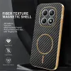 Coque arrière Phonesta Luxury Carbon Fiber avec MagSafe pour Xiaomi Redmi Note 15 4G/5G / Xiaomi Poco M8 - Noir 2