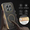 Coque arrière Phonesta Luxury Carbon Fiber avec MagSafe pour Xiaomi Redmi Note 15 4G/5G / Xiaomi Poco M8 - Noir 6