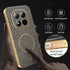 Coque arrière Phonesta Luxury Carbon Fiber avec MagSafe pour Xiaomi Redmi Note 15 Pro 5G - Marron 6