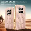 Coque arrière Phonesta Luxury Carbon Fiber avec MagSafe pour Xiaomi Redmi Note 15 Pro 5G - Rose 4