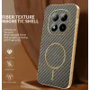 Coque arrière Phonesta Luxury Carbon Fiber avec MagSafe pour Xiaomi Redmi Note 15 Pro Plus / Xiaomi Poco M8 Pro - Marron 1