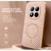 Coque arrière Phonesta Luxury Carbon Fiber avec MagSafe pour Xiaomi Redmi Note 15 Pro Plus / Xiaomi Poco M8 Pro - Rose 1