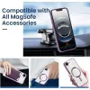 Coque arrière Phonesta Luxury Crystal avec MagSafe pour Apple iPhone 17e/16e - Transparent/Violet foncé 2