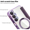 Coque portefeuille Phonesta Luxury Crystal avec MagSafe pour Samsung Galaxy A16 - Violet foncé 7
