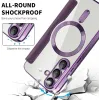 Coque portefeuille Phonesta Luxury Crystal avec MagSafe pour Samsung Galaxy S25 Plus/S24 Plus - Violet foncé 5