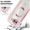 Coque portefeuille Phonesta Luxury Crystal avec MagSafe pour Google Pixel 9a - Rose 7