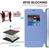 Coque portefeuille Phonesta Luxury Crystal avec MagSafe pour Samsung Galaxy S25 Edge - Bleu clair 3