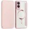 Coque portefeuille Phonesta Luxury Crystal avec MagSafe pour Samsung Galaxy S25 Edge - Rose