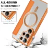 Coque portefeuille Phonesta Luxury Crystal avec MagSafe pour Samsung Galaxy S26 Ultra - Orange 5