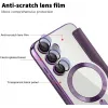 Coque portefeuille Phonesta Luxury Crystal Puffed avec MagSafe pour Samsung Galaxy S24 FE - Violet foncé 7