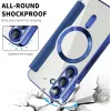 Coque portefeuille Phonesta Luxury Crystal Puffed avec MagSafe pour Samsung Galaxy S25/S24 - Bleu foncé 5