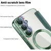 Coque portefeuille Phonesta Luxury Crystal Puffed avec MagSafe pour Samsung Galaxy S25/S24 - Vert foncé 6