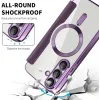 Coque portefeuille Phonesta Luxury Crystal Puffed avec MagSafe pour Samsung Galaxy S25 Plus/S24 Plus - Violet foncé 5