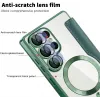 Coque portefeuille Phonesta Luxury Crystal Puffed avec MagSafe pour Samsung Galaxy S25 Ultra - Vert foncé 6