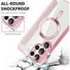 Coque portefeuille Phonesta Luxury Crystal Puffed avec MagSafe pour Samsung Galaxy S25 Ultra - Rose 5