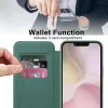Coque portefeuille Phonesta Luxury Crystal Puffed avec MagSafe pour Apple iPhone 17e/16e - Vert foncé 3