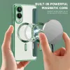 Coque portefeuille Phonesta Luxury Crystal Puffed avec MagSafe pour Samsung Galaxy S25 Edge - Vert foncé 5