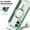Coque portefeuille Phonesta Luxury Crystal Puffed avec MagSafe pour Samsung Galaxy S25 Edge - Vert foncé 6