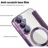 Coque portefeuille Phonesta Luxury Crystal Puffed avec MagSafe pour Samsung Galaxy A36/A56 - Violet foncé 6