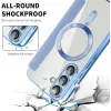 Coque portefeuille Phonesta Luxury Crystal Puffed avec MagSafe pour Samsung Galaxy A36/A56 - Bleu clair 7