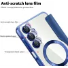 Coque portefeuille Phonesta Luxury Crystal Puffed avec MagSafe pour Samsung Galaxy A16 - Bleu foncé 6