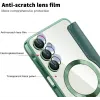 Coque portefeuille Phonesta Luxury Crystal Puffed avec MagSafe pour Samsung Galaxy A16 - Vert foncé 6